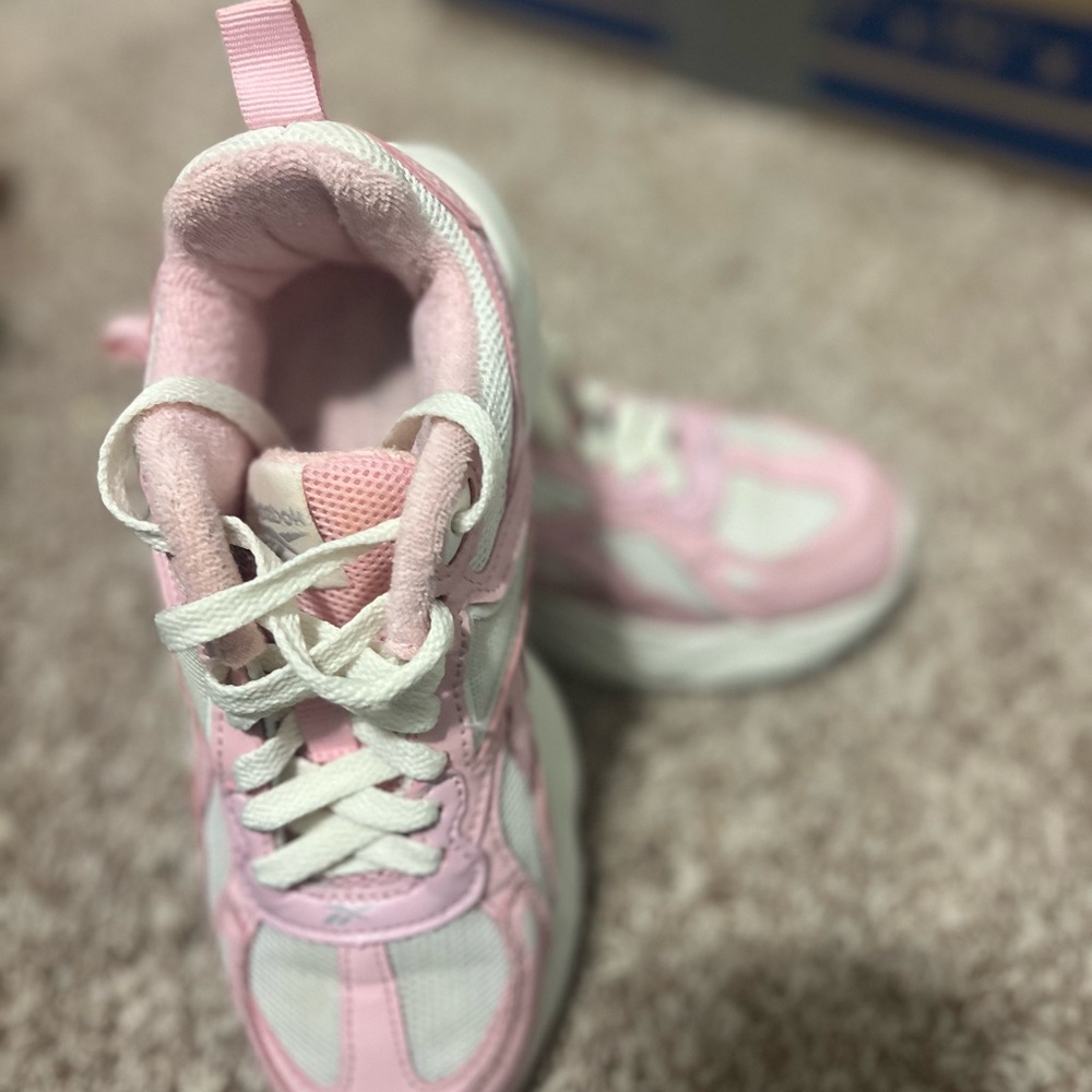 Kids Pink and White Sneakers Reebok